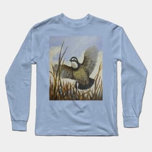 Bobwhite Quail Flushed Long Sleeve T-Shirt